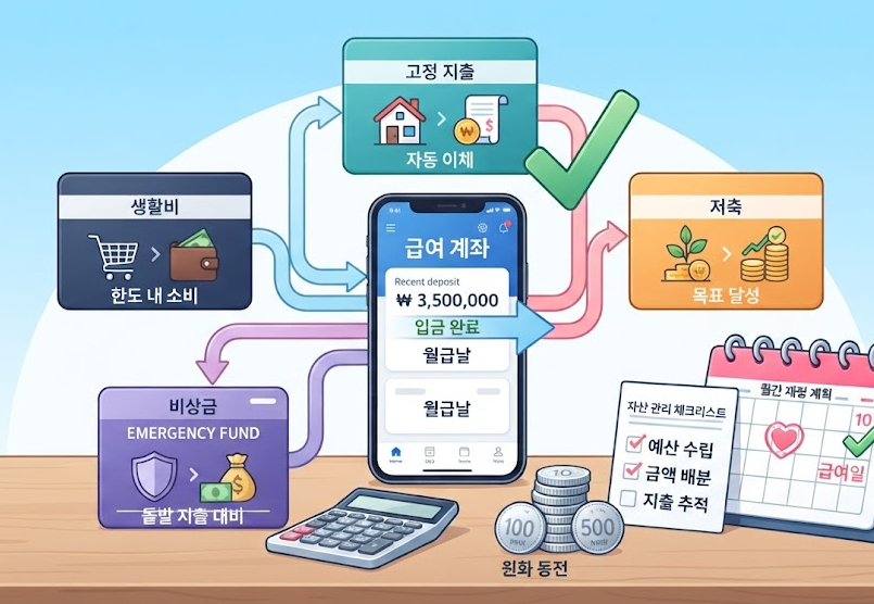 통장 쪼개기 방법, 월급 관리가 쉬워지는 기본 구조